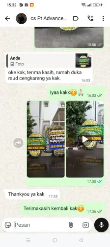 Testimonial Papan Bunga Pernikahan ciherangjaya